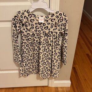 Jumping Beans Cream and Black Heart Dress